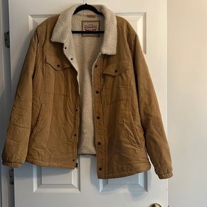 Fur lined Levi corduroy jacket